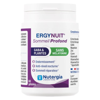 ErgyNuit® Sommeil Profond Nutergia - Sommeil réparateur - 60 gélules