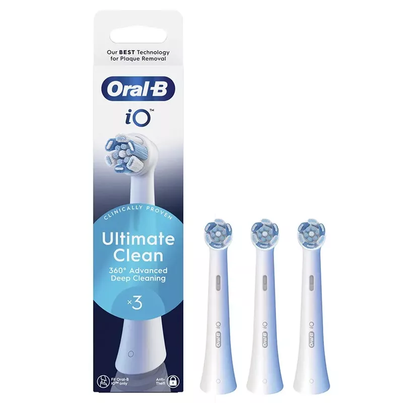 Brossettes brosse à dents électrique Ultimate Clean Oral-B iO - 3 brossettes