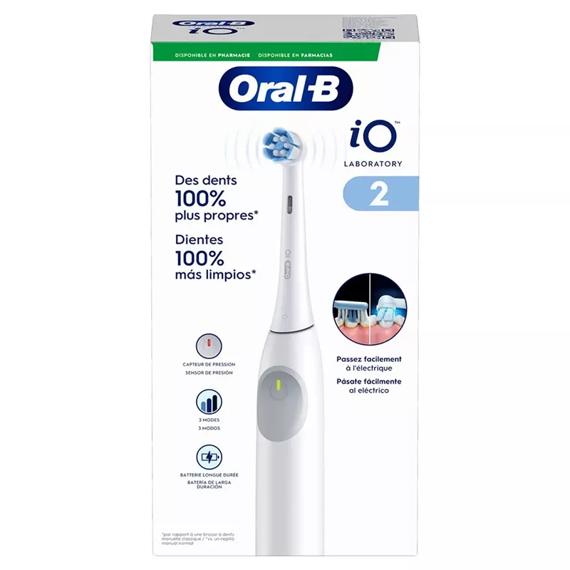 Brosse à dents électrique connectée blanche Série 2 Oral-B iO