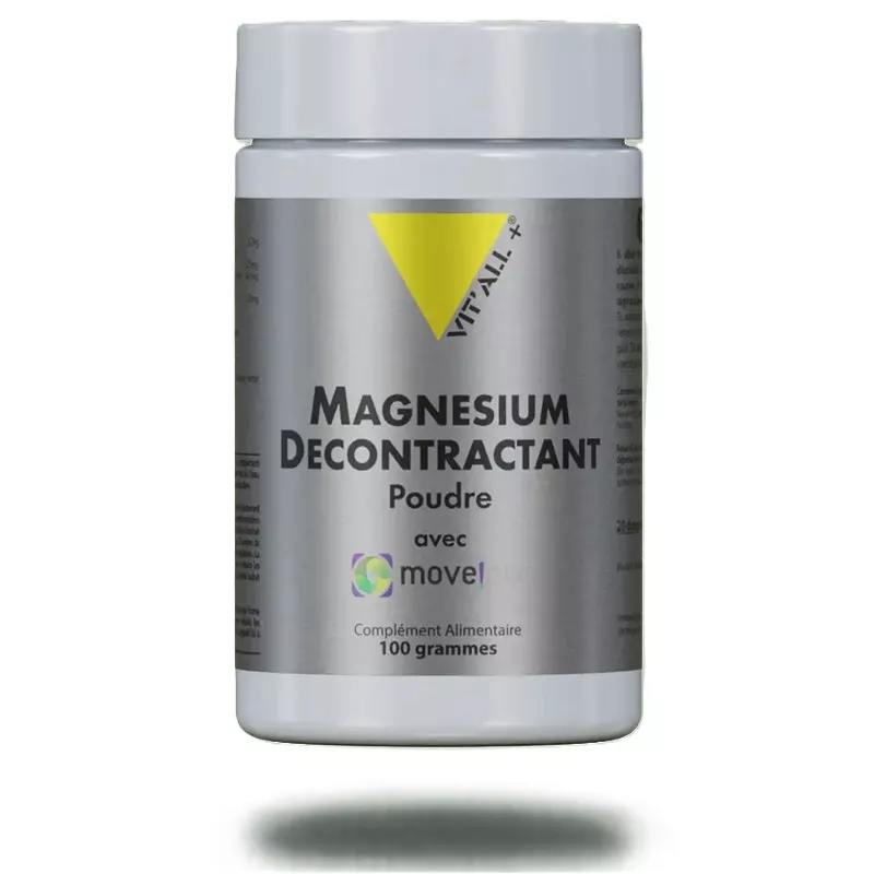 Magnésium décontractant Poudre Vit'all+ - Relaxation musculaire - 100g