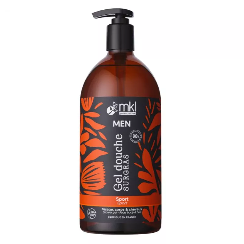 Gel douche surgras homme Sport MKL Men - Visage, corps et cheveux - 1L
