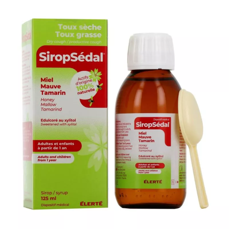 Sirop toux sèche et grasse SiropSédal Laboratoires Elerté - 125ml
