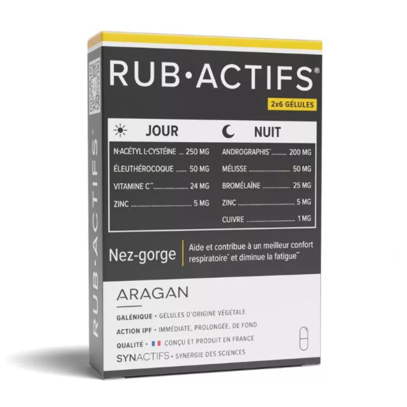 RUB•ACTIFS® SYNActifs Aragan - Confort respiratoire - 12 gélules