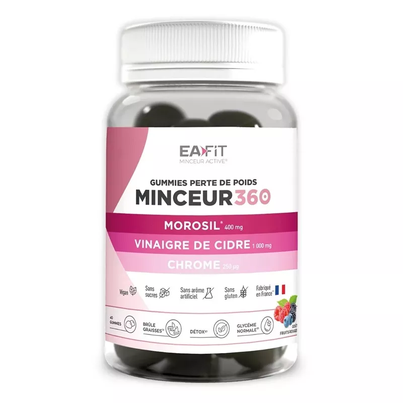 Minceur 360 Morosil Eafit Granions - Brûleur de graisses - 40 gummies
