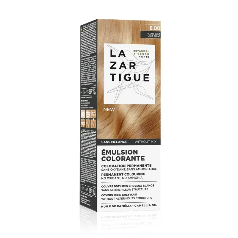 Émulsion colorante permanente 8.00 Blond clair Lazartigue