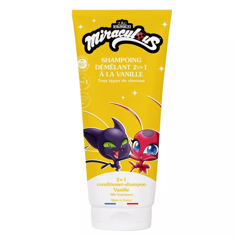 Shampoing démêlant 2 en 1 vanille Le Comptoir du Bain X Miraculous - 200ml