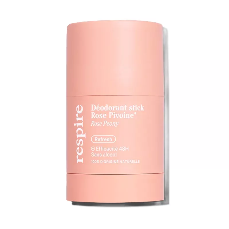 Déodorant solide en stick Rose Pivoine Respire - 50g