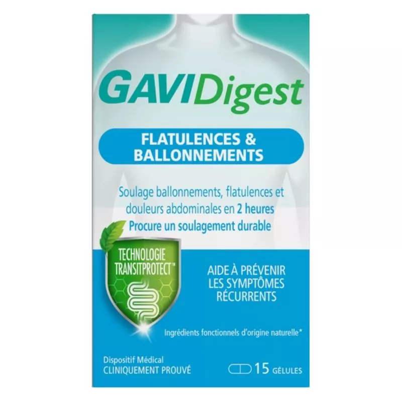 GAVIDigest Flatulences et ballonnements Reckitt & Benckiser - 30 gélules
