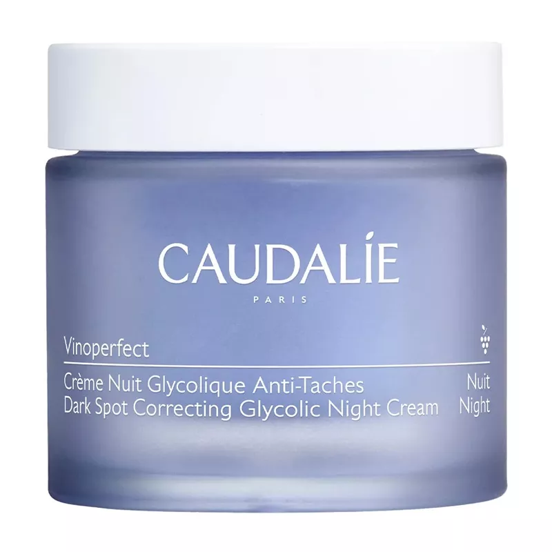 Crème nuit anti-tâches Glycolique Vinoperfect Caudalie - Teint lumineux - 50ml