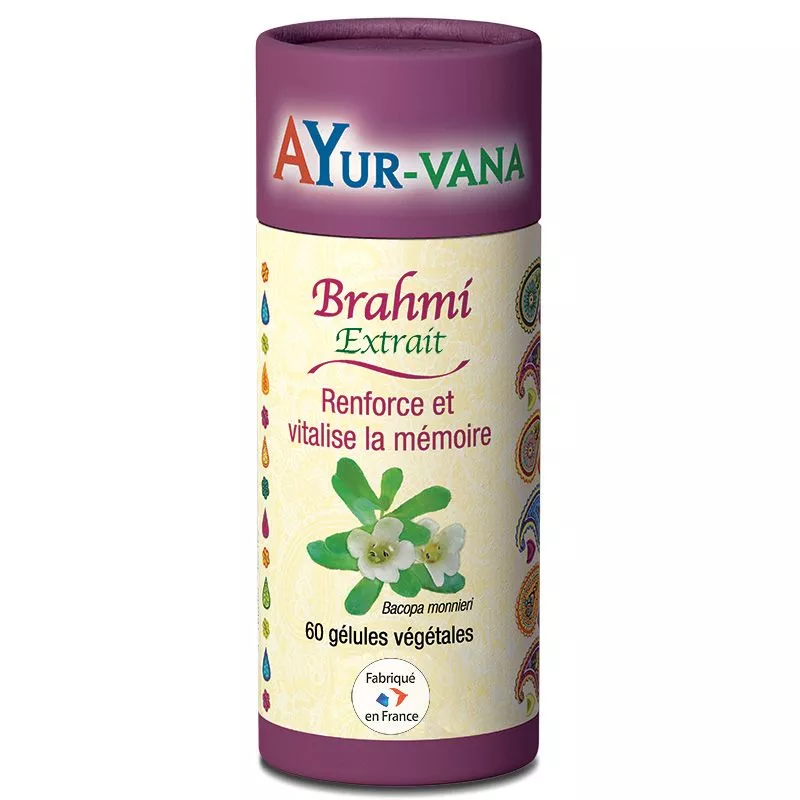 Brahmi fonctions cognitives Ayur-Vana - Fonctions cérébrales - 60 gélules