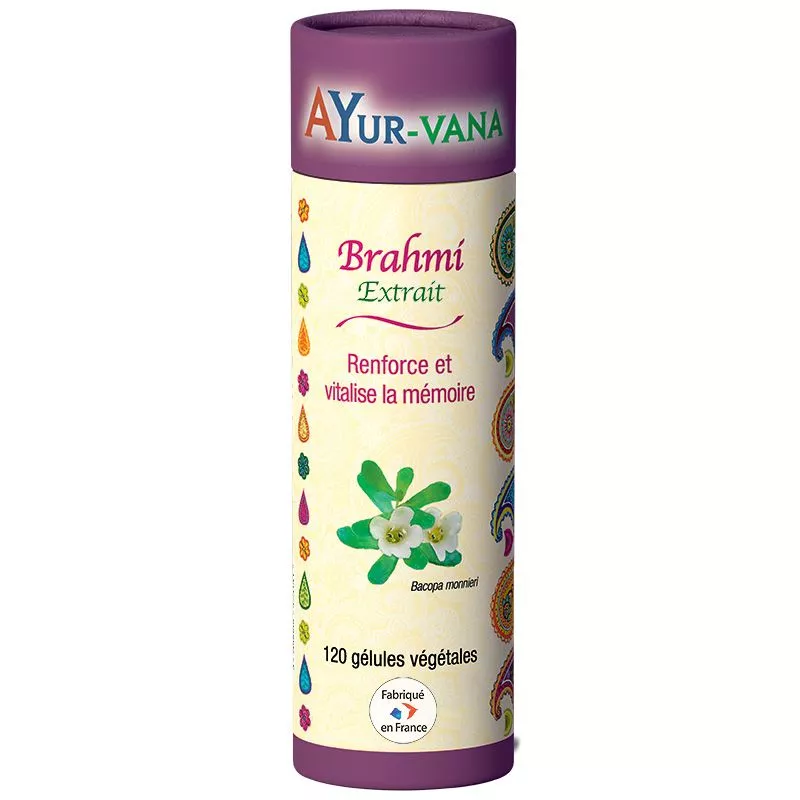 Brahmi fonctions cognitives Ayur-Vana - Fonctions cérébrales - 120 gélules