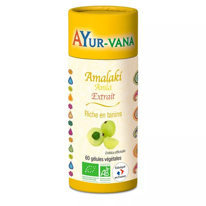 Extrait Amalaki Bio Ayur-Vana - Transit intestinal - 60 gélules