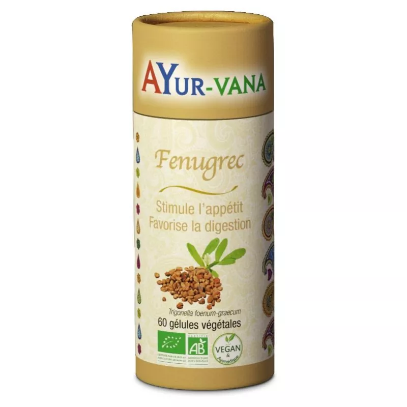 Fenugrec Bio Ayur-Vana - Appétit et Digestion - 60 gélules