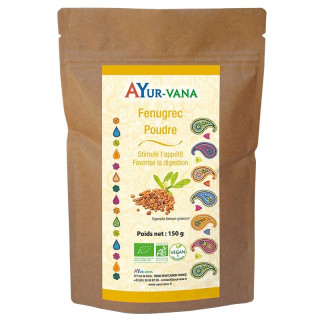 Fenugrec en poudre Bio Ayur-Vana - Appétit et Digestion - 150g