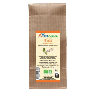 Infusion Tulsi vrac Bio Ayur-Vana - Voies respiratoires - 100g