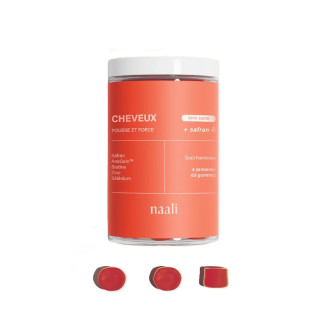 Gummies Cheveux pousse et force Naali - Pousse des cheveux - 60 gommes
