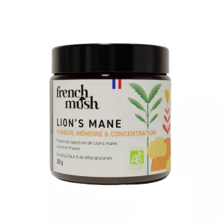 Poudre Lion's Mane Bio French Mush - Fonctions cérébrales - 30g
