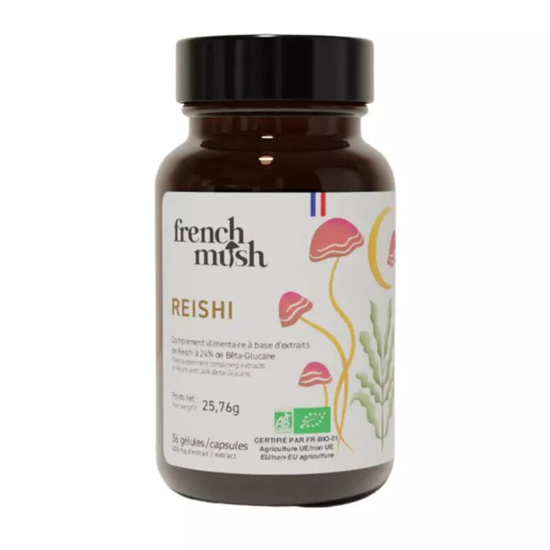 Reishi Bio French Mush - Immunité, relaxation & sommeil - 56 gélules
