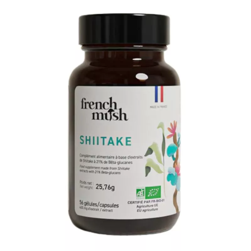 Shiitaké Bio French Mush - Immunité & Digestion - 56 gélules