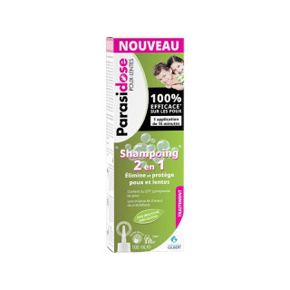 Shampoing 2en1 anti-poux Parasidose Easy 100ml + 1 peigne Gilbert
