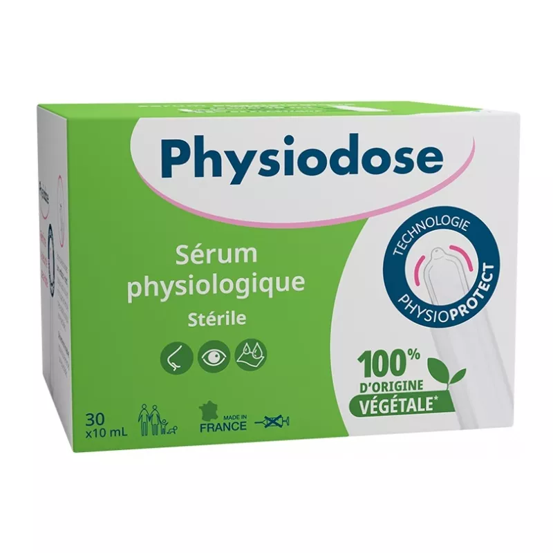 Sérum physiologique stérile Physiodose Gilbert - 30 unidoses