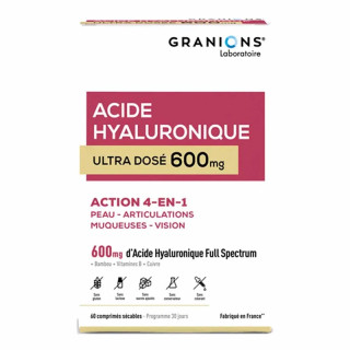 Acide Hyaluronique 600mg Granions - Stress oxydatif - 60 gélules
