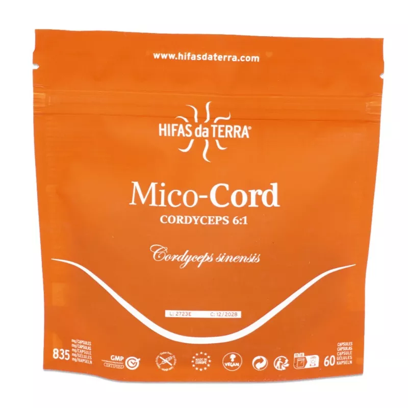 Mico Cord Hifas da Terra - Cordyceps sinensis - Éco-recharge 60 gélules