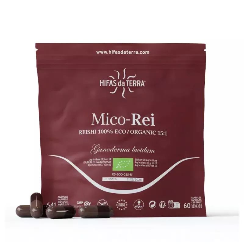 Mico-Rei Hifas da Terra - Reishi - Éco-recharge 60 gélules