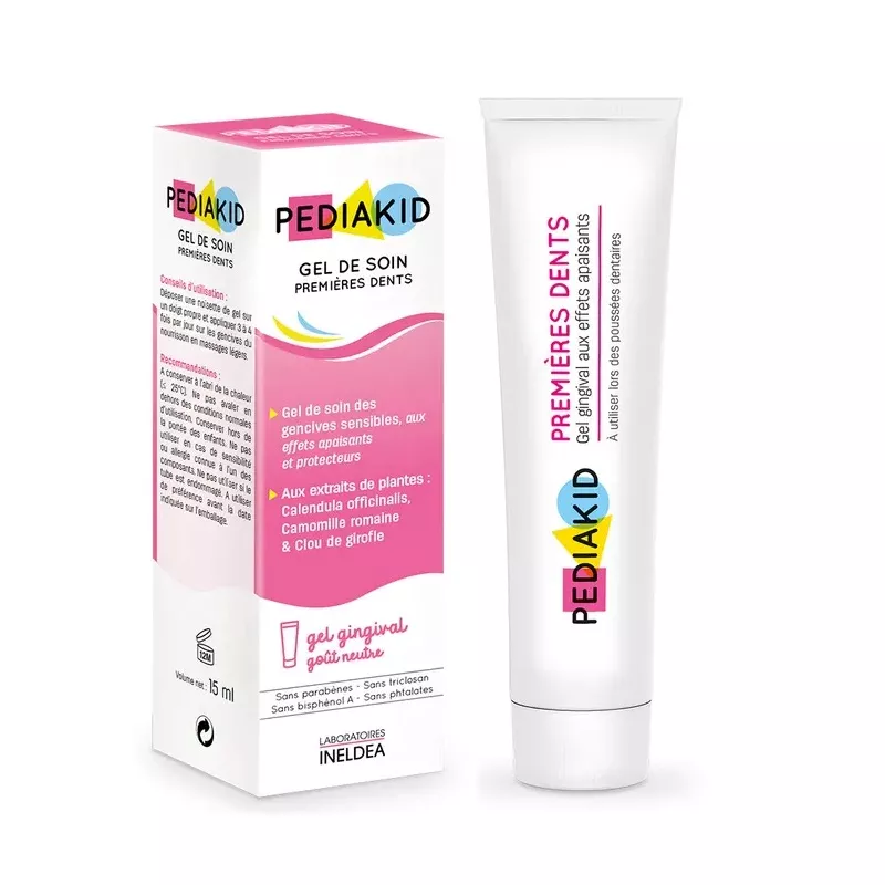 Gel de soin premières dents Pediakid - Poussées dentaires - 15ml