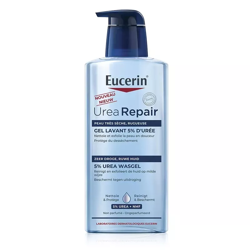Gel lavant 5% d'Urée UreaRepair Eucerin - Sécheresse cutanée - 400ml
