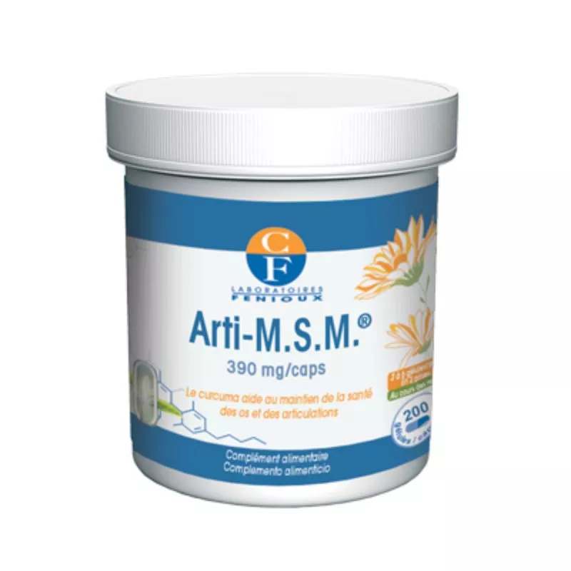 Arti-M.S.M.® Laboratoires Fenioux - Santé des os et des articulations - 200 gélules