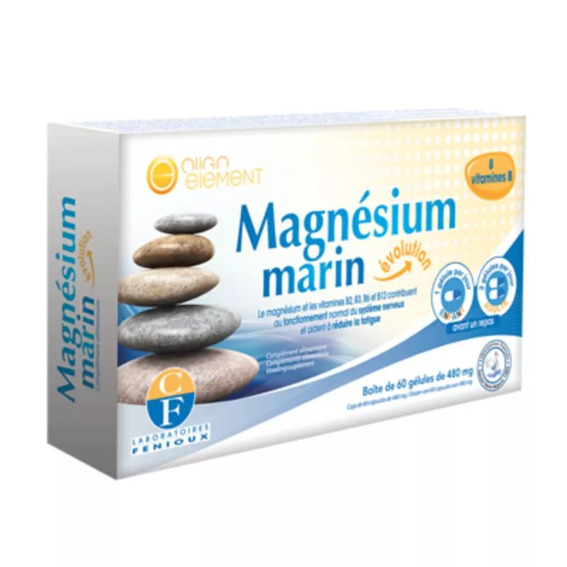 Magnésium marin Evolution Laboratoires Fenioux - Système nerveux - 60 gélules