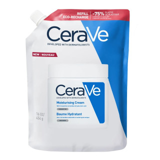 Baume hydratant peaux sèches à très sèches Cerave - Visage et corps - Éco-recharge 454g