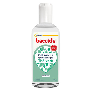 Gel hydroalcoolique mains Thé Vert sans rinçage Baccide Cooper - 100ml