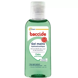Gel hydroalcoolique mains Fraicheur cèdre sans rinçage Baccide Cooper - 100ml
