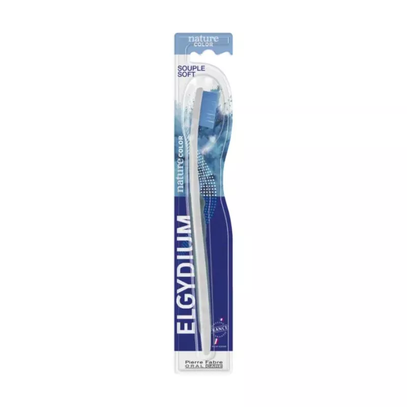 Brosse à dents aux pigments naturels souple Elgydium