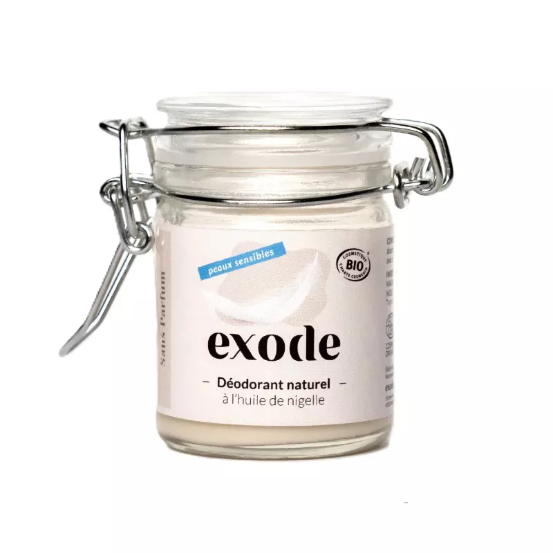 Déodorant baume naturel peau sensible sans parfum Exode - 50g