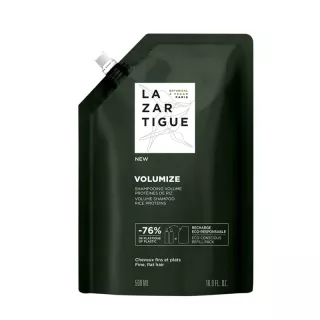 Shampoing volume Volumize Lazartigue - Cheveux fins et plats - Éco-recharge 500ml