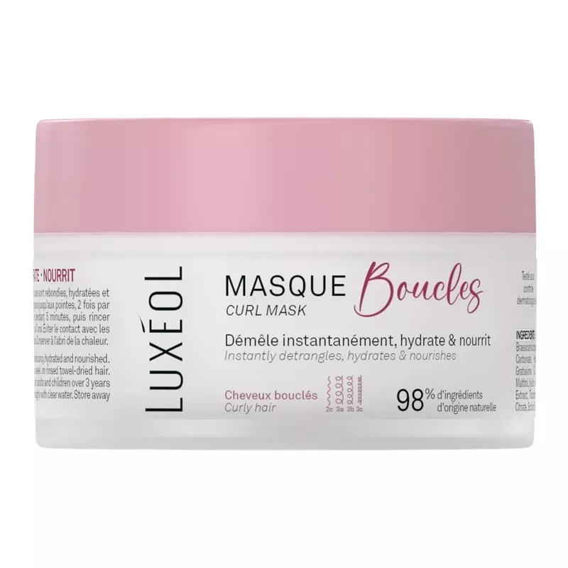 Masque cheveux bouclés Boucles Luxéol - 200ml