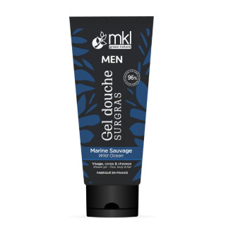 Gel douche surgras homme Marine Sauvage MKL Men - Visage, corps et cheveux - 200ml