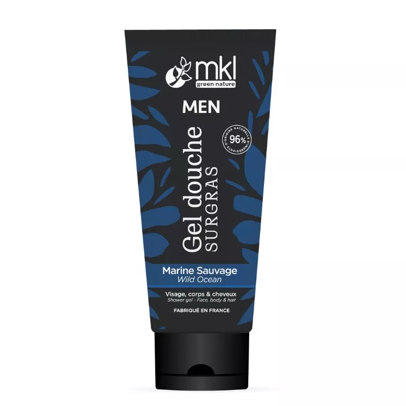 Gel douche surgras homme Marine Sauvage MKL Men - Visage, corps et cheveux - 200ml