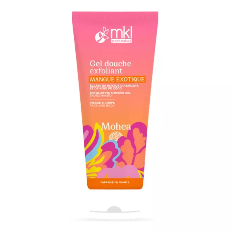 Gel douche exfoliant Mangue exotique MKL - Visage et corps - 200ml