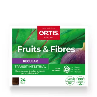 Ortis Fruits & Fibres Regular Transit intestinal - 24 cubes