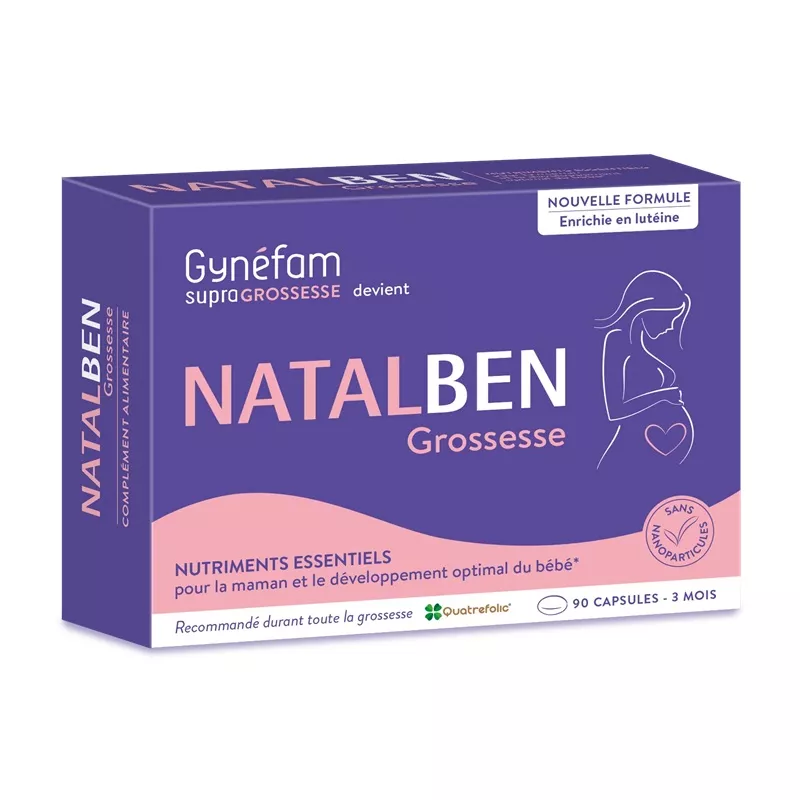 Natalben Grossesse nutriments essentiels Effik - Bien-être maman - 90 capsules
