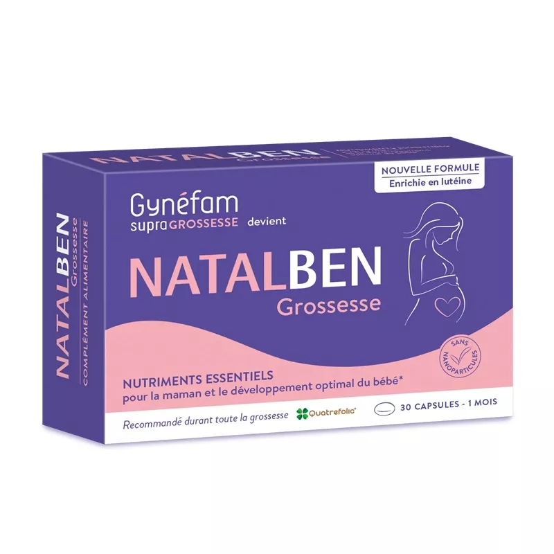 Natalben Grossesse nutriments essentiels Effik - Bien-être maman - 30 capsules