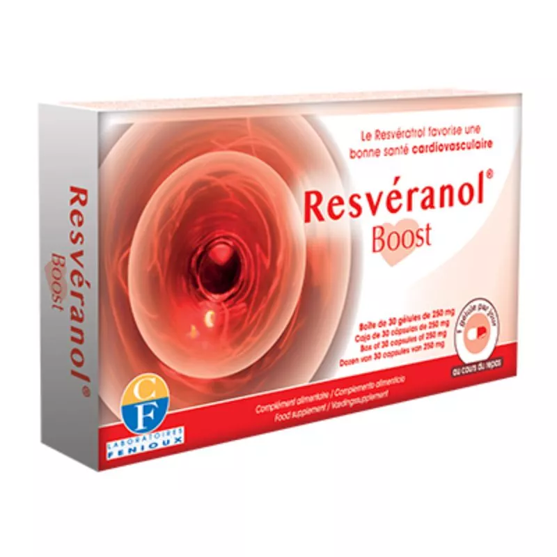 Resvéranol® Boost Laboratoires Fenioux - Santé cardiovasculaire - 30 gélules