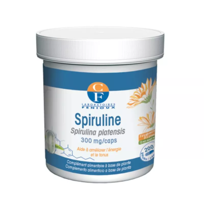 Spiruline Laboratoires Fenioux - Énergie et tonus - 200 gélules