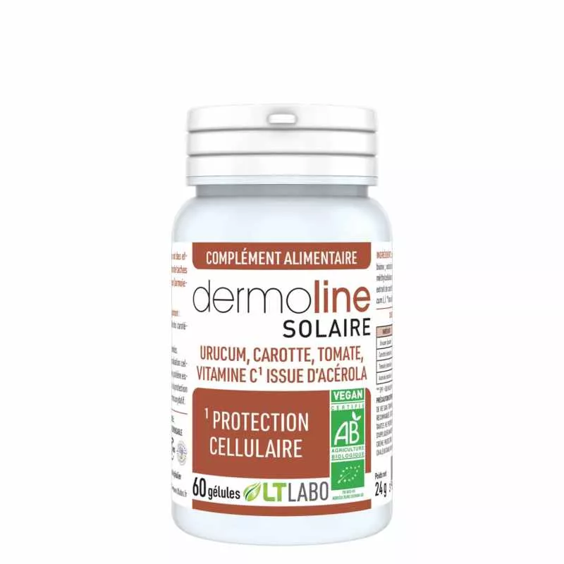 Dermoline Solaire Bio LT Labo - Bronzage harmonieux - 60 gélules