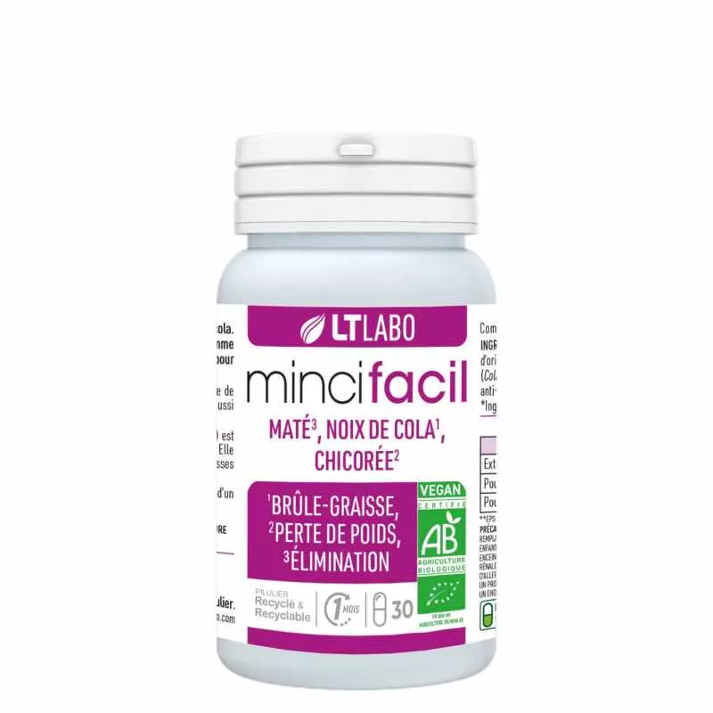 Mincifacil Bio LT Labo - Perte de poids - 30 gélules