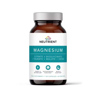 Magnésium Neutrient - 4 formes chélatées de magnésium - 120 gélules
